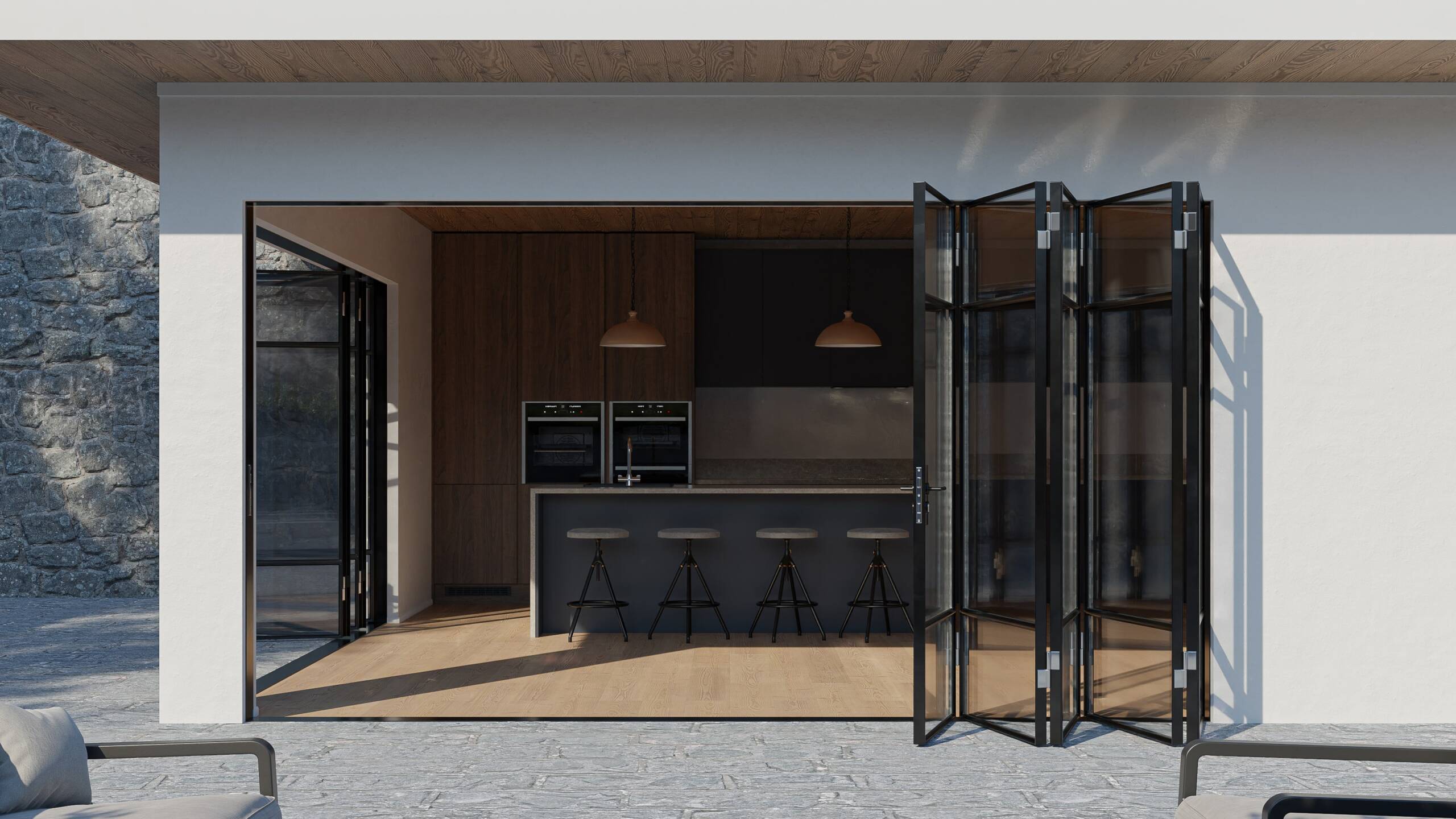Steel Bi-Fold Doors